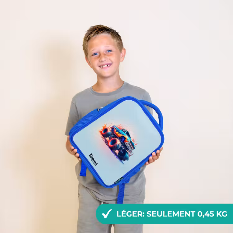 Sac à dos enfant - Bleu - Roues féroces — 3
