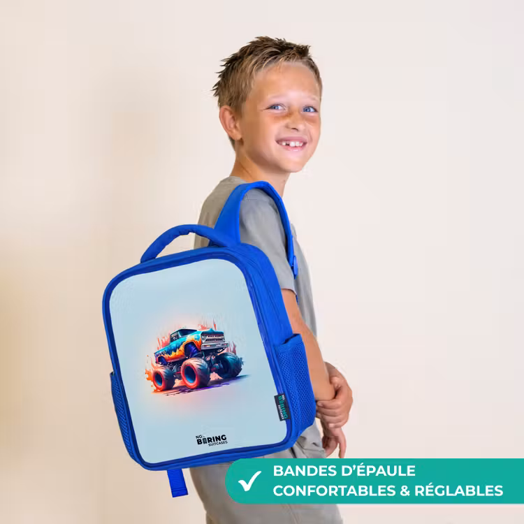 Sac à dos enfant - Bleu - Roues féroces — 4