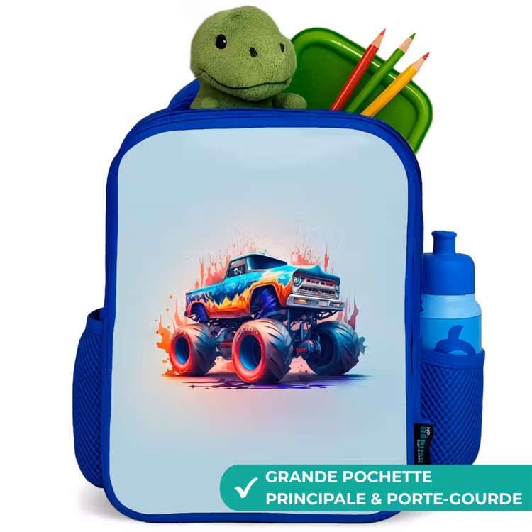 Sac à dos enfant - Bleu - Roues féroces — 5