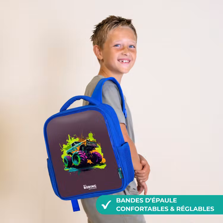 Sac à dos enfant - Bleu - Roues néon — 4