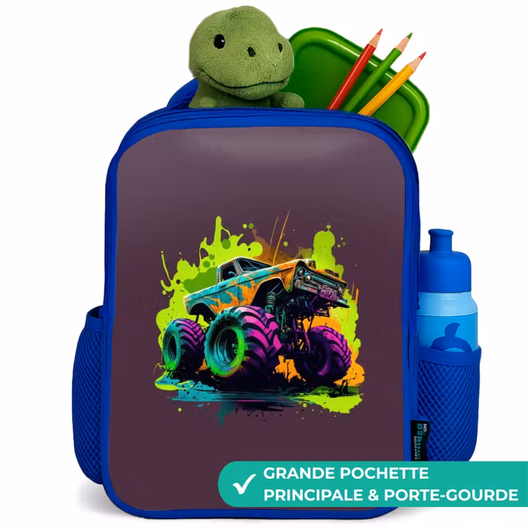 Sac à dos enfant - Bleu - Roues néon — 5
