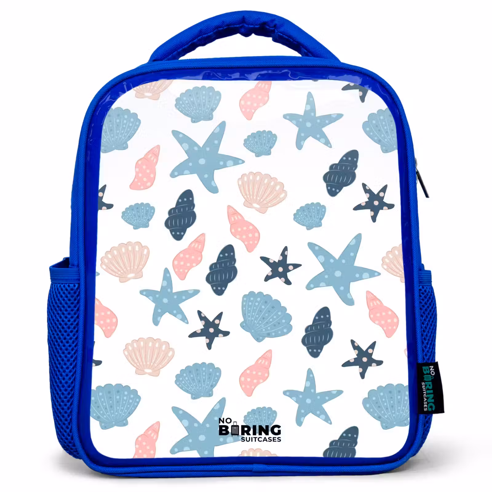 Sac à dos enfant - Bleu - Motif coquillage coloré — 1
