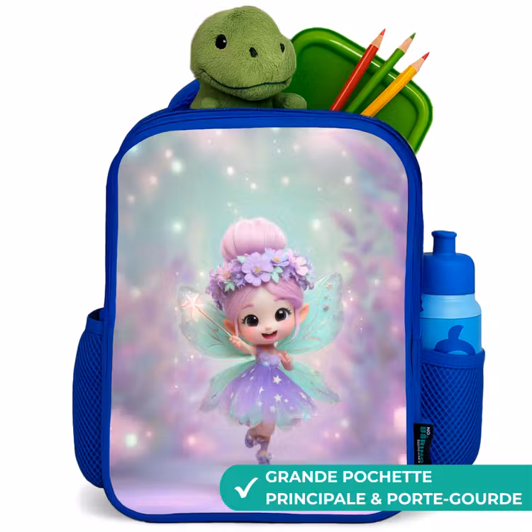 Sac à dos enfant avec nom - Bleu - Elfe - Magie — 5