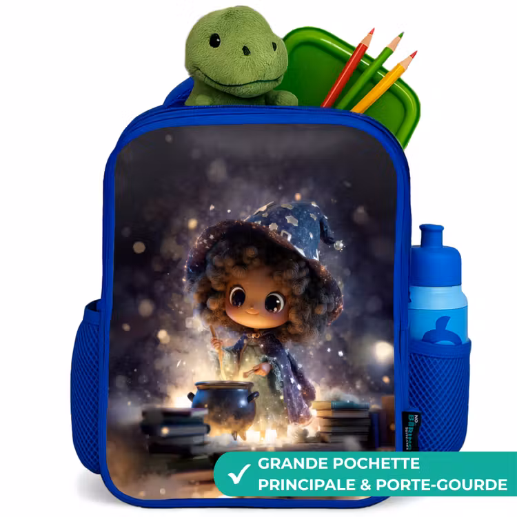 Sac à dos enfant avec nom - Bleu - Nuit magique — 5