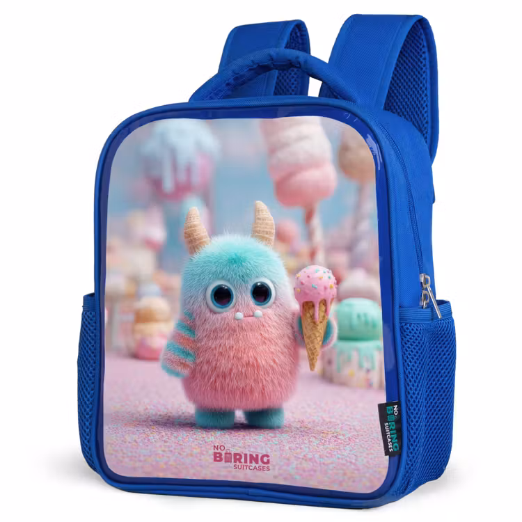 Sac à dos enfant avec nom - Bleu - Sweet Monster Candy Adventure — 7