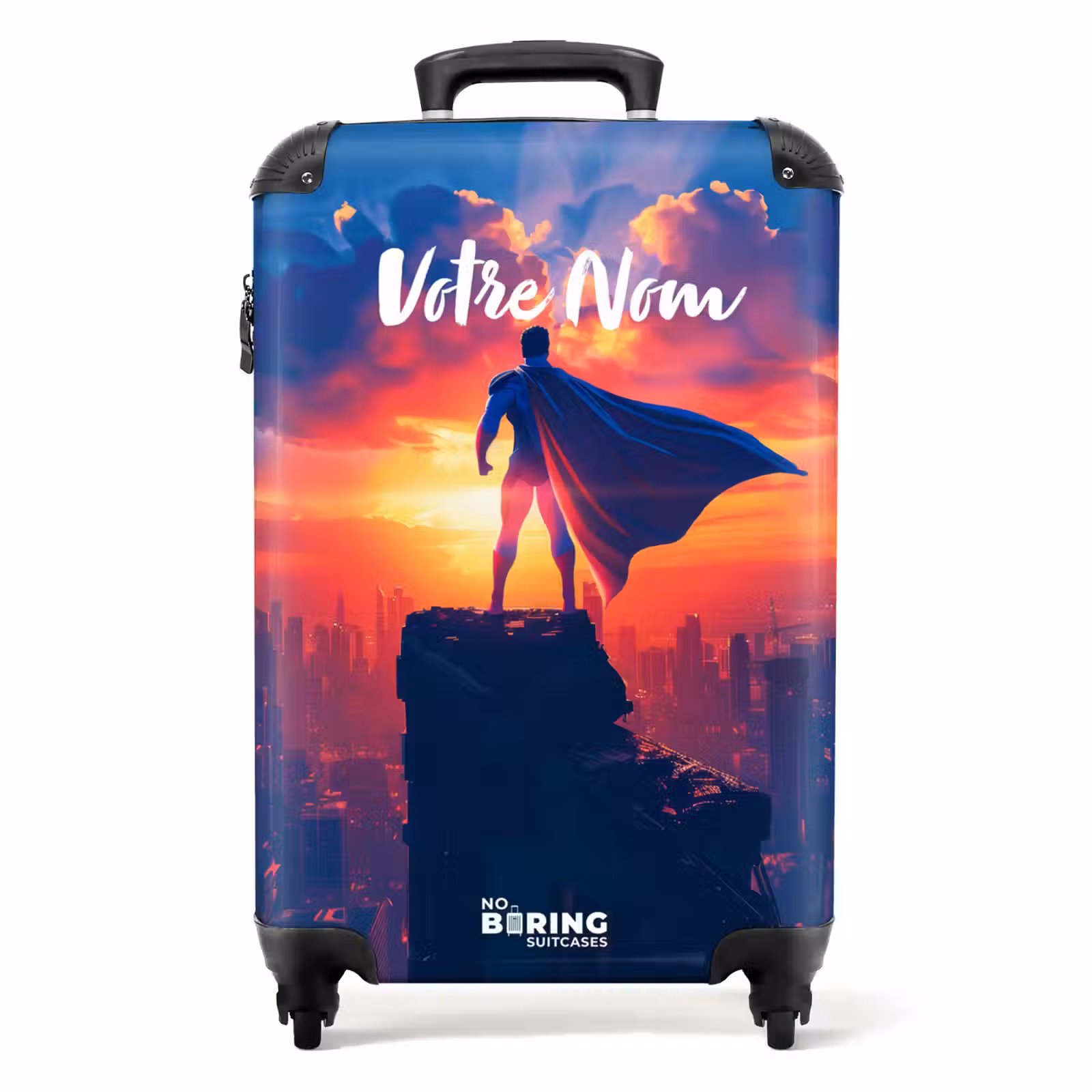 Valise avec nom - Super-héros gratte-ciel — 1