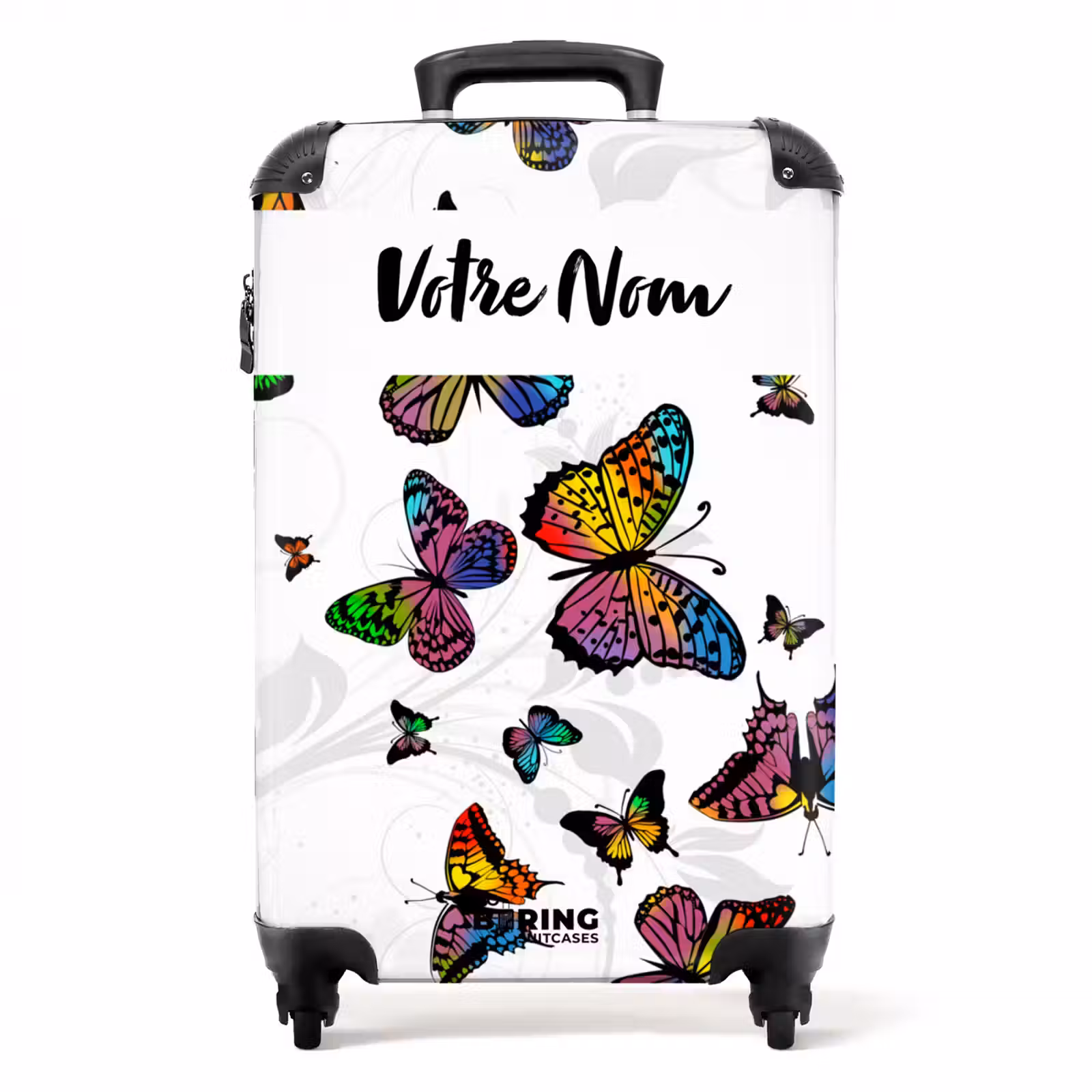 Valise avec nom - Tempête de papillons — 1