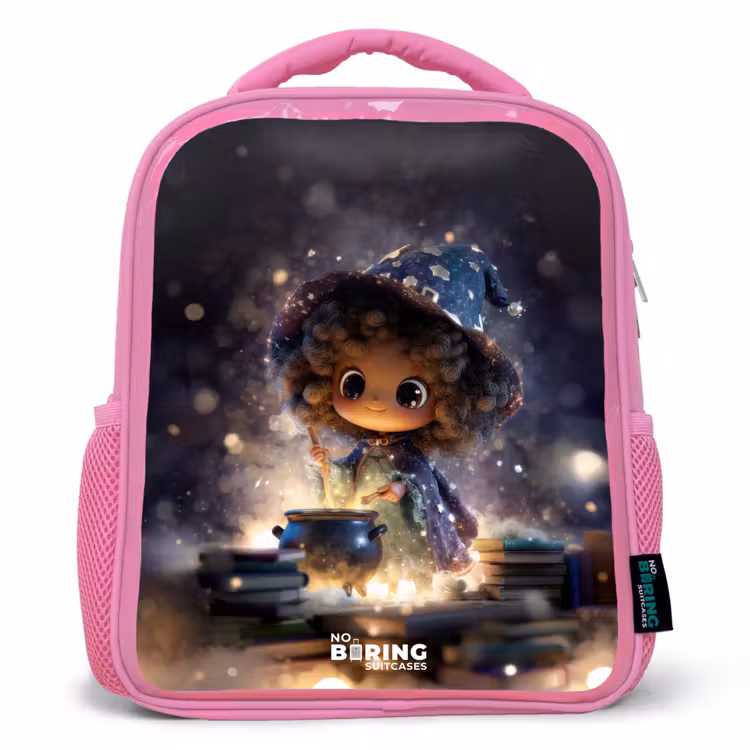 Sac à dos enfant avec nom - Rose - Nuit magique — 1
