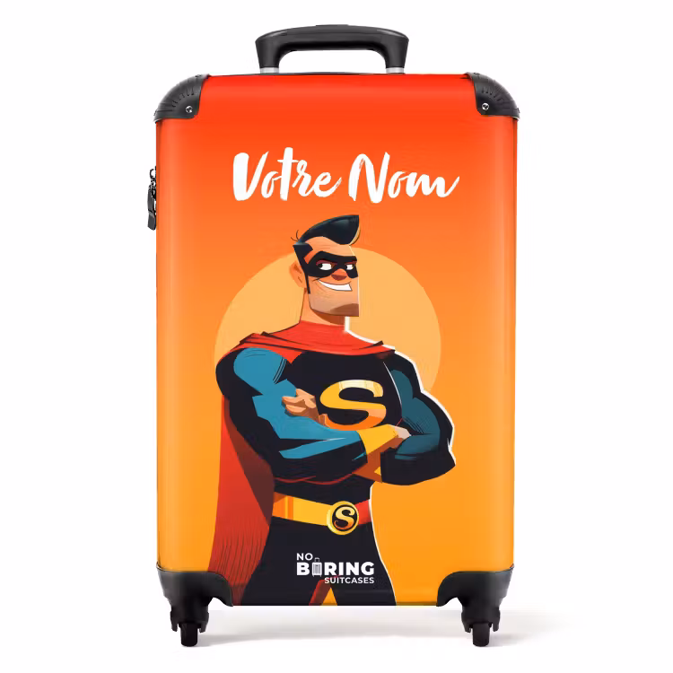 Valise avec nom - Super-héros ensoleillé — 1