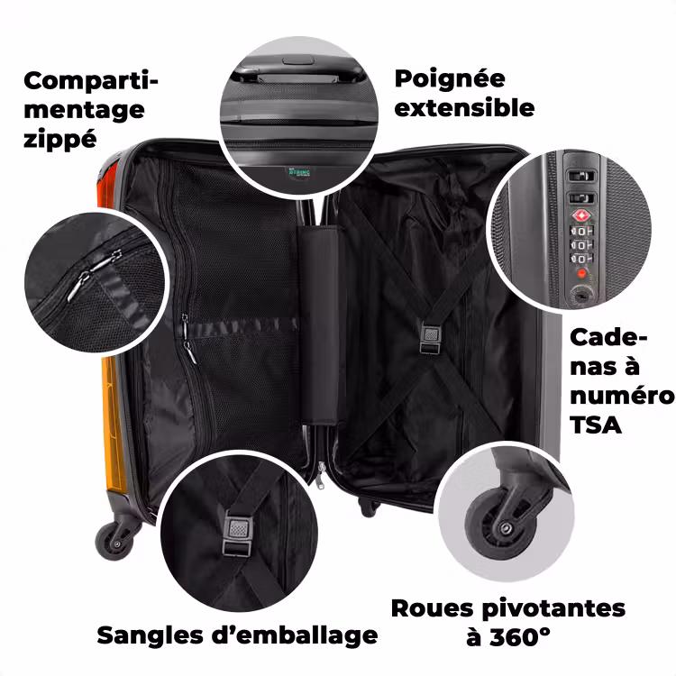 Valise avec nom - Super-héros ensoleillé — 3