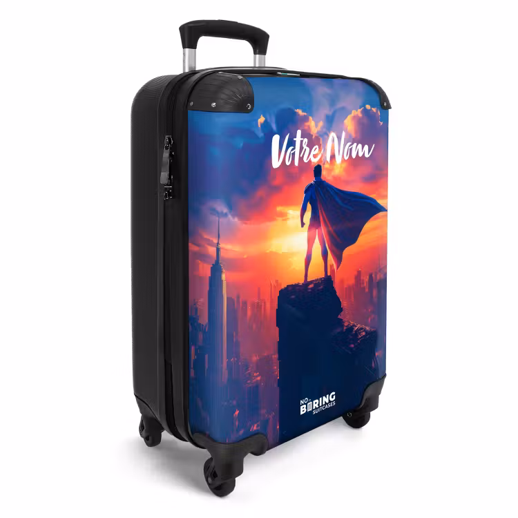 Valise avec nom - Super-héros gratte-ciel — 2