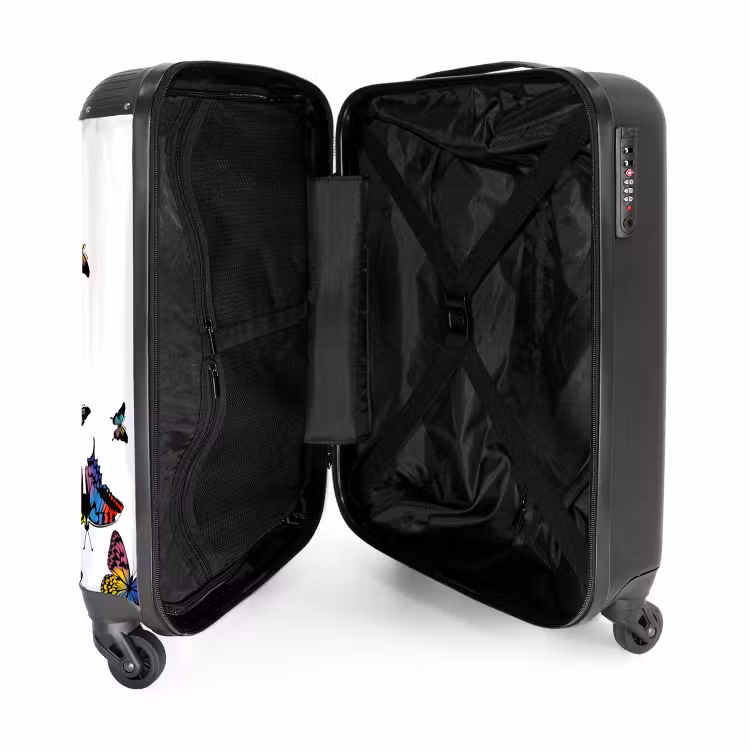 Valise avec nom - Tempête de papillons — 4
