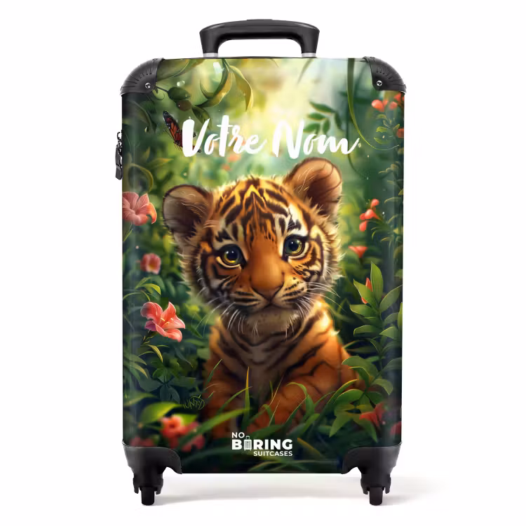 Valise avec nom - Thierry le tigre — 1
