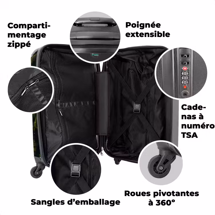 Valise avec nom - Thierry le tigre — 3