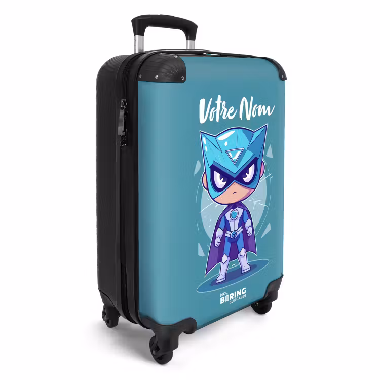 Valise avec nom - Tornade turquoise — 2