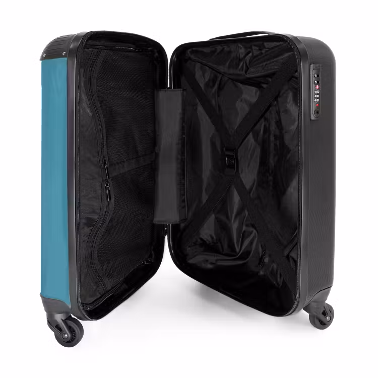 Valise avec nom - Tornade turquoise — 4