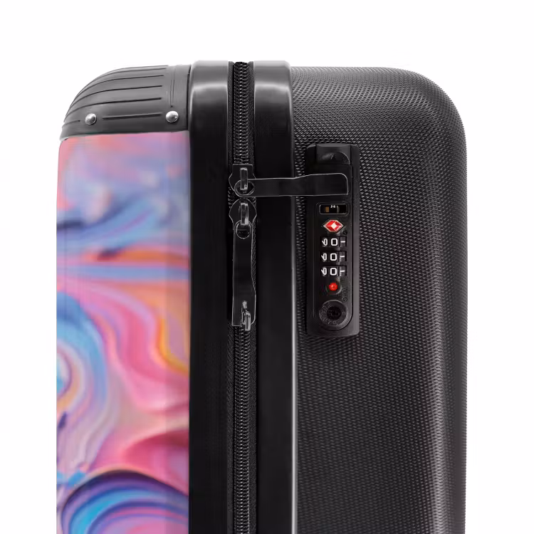 Valise avec nom - Tourbillon pastel — 5