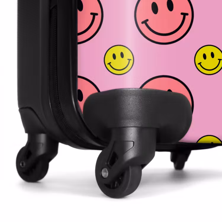 Valise avec nom - Tout sourire rose — 6