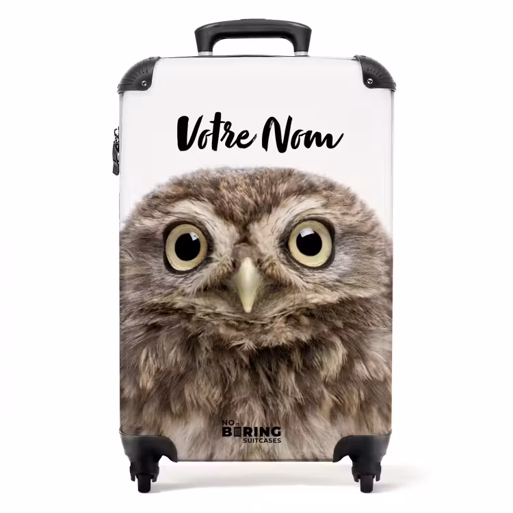 Valise avec nom - Ulrich le hibou — 1