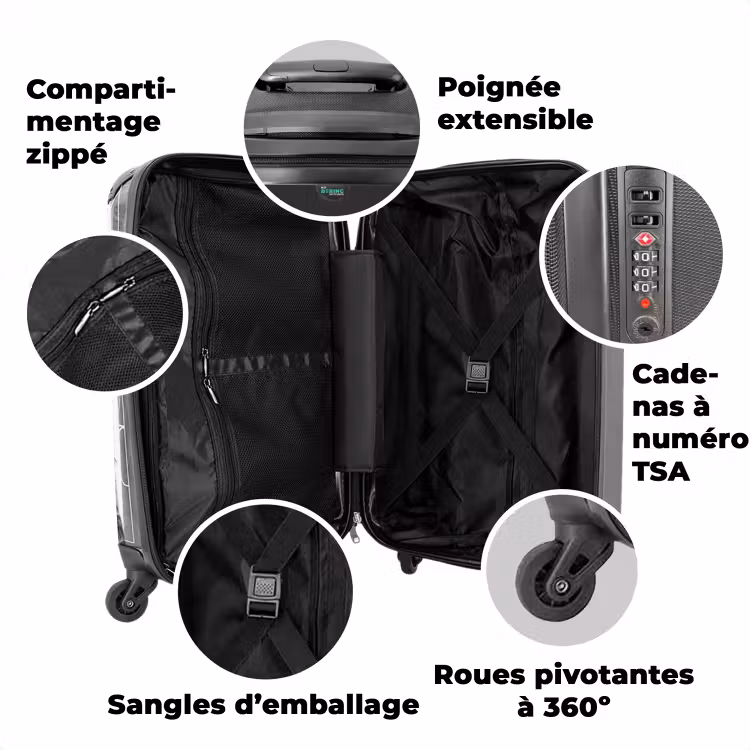 Valise avec nom - Ulrich le hibou — 3