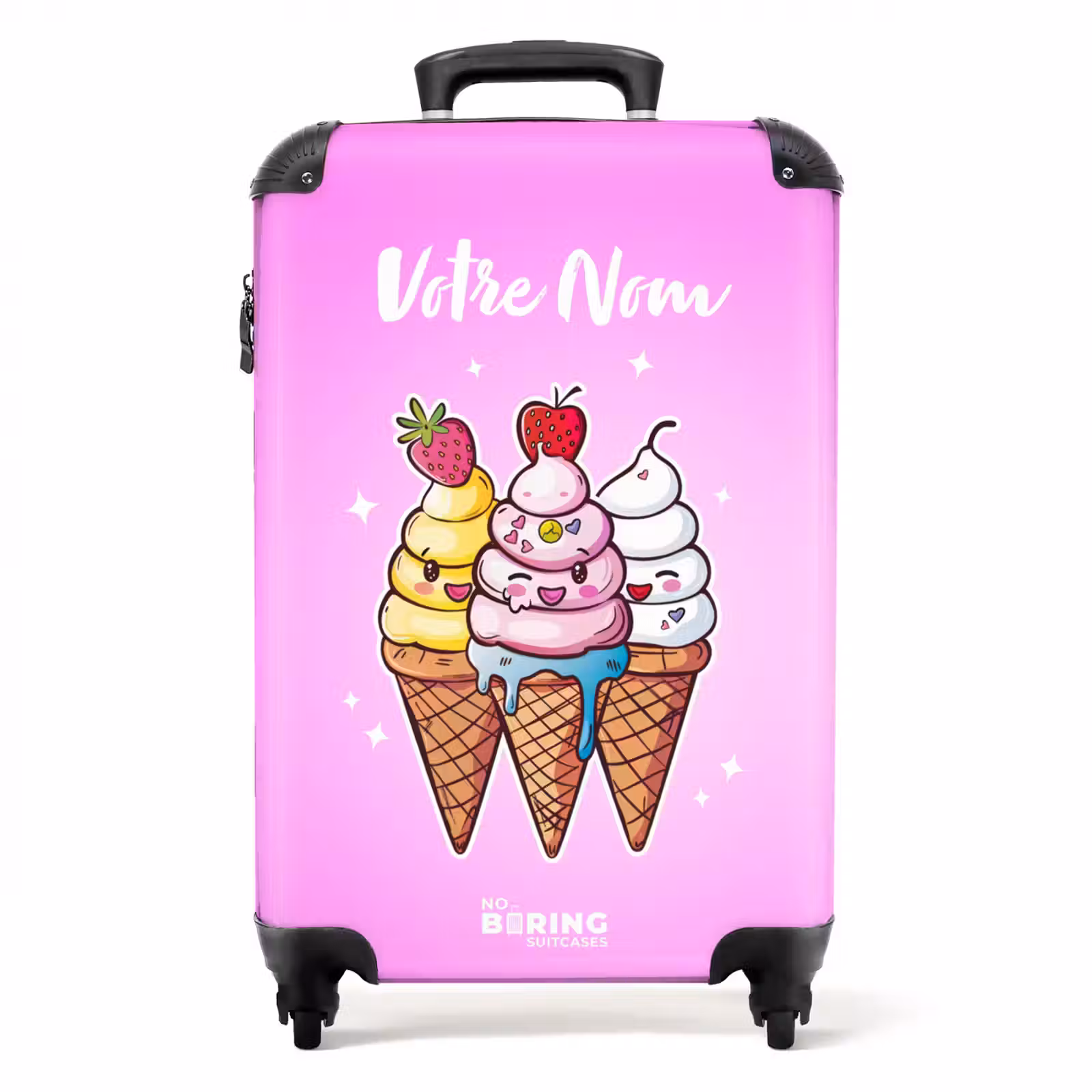 Valise avec nom - Tourbillons fondants — 1