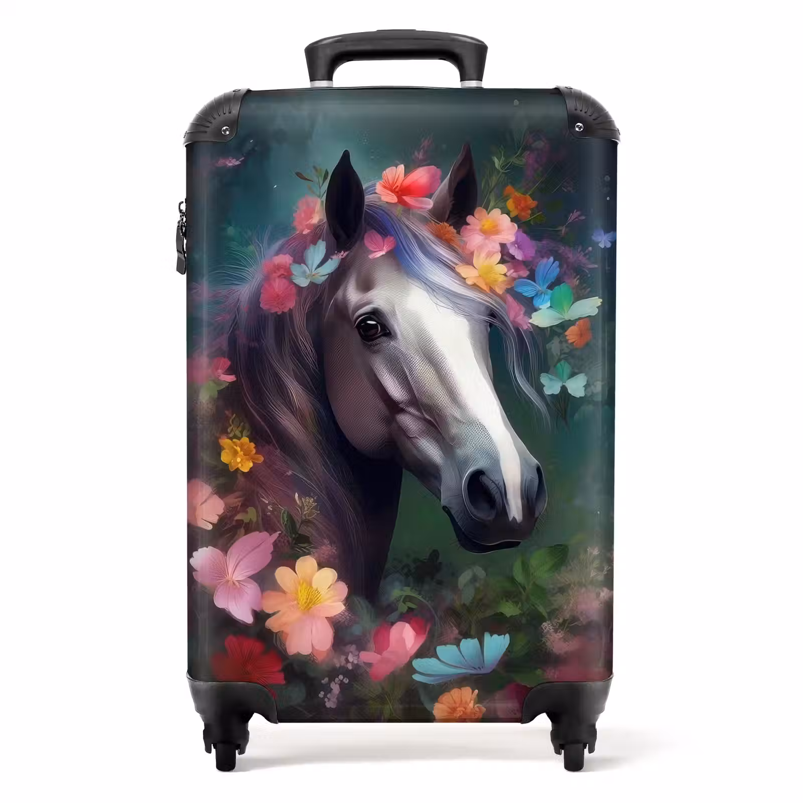 Valise - Valise - Cheval - Nature - Fleurs - Forêt - Animaux — 1