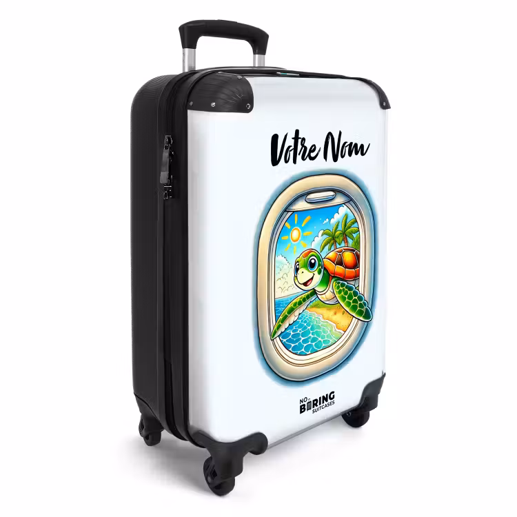 Valise avec nom - Tortue tropicale — 2
