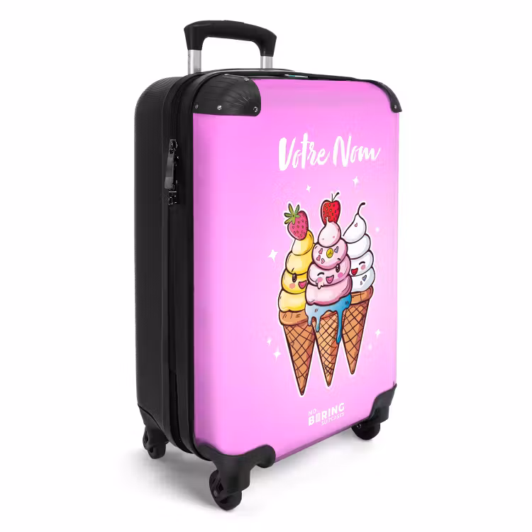 Valise avec nom - Tourbillons fondants — 2