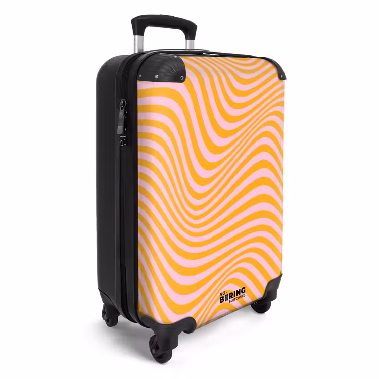 Valise - Vagues - Jaune/Rose — 2
