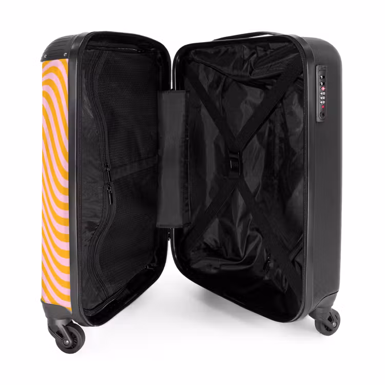 Valise - Vagues - Jaune/Rose — 4