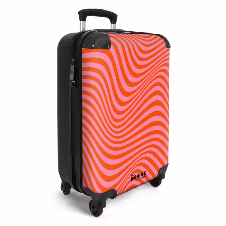 Valise - Vagues - Rouge/Rose — 2