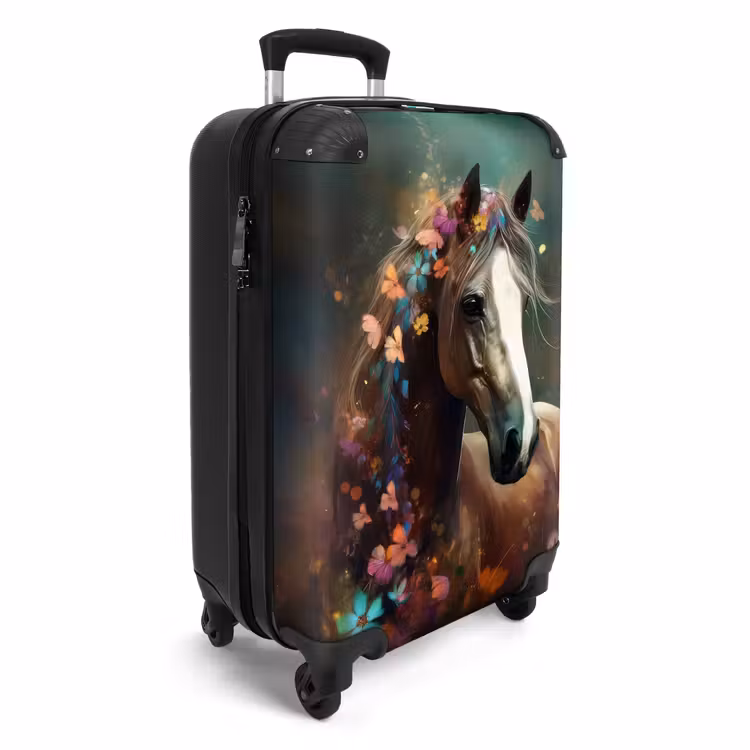 Valise - Valise - Animaux - Cheval - Nature - Papillon - Fleurs — 2