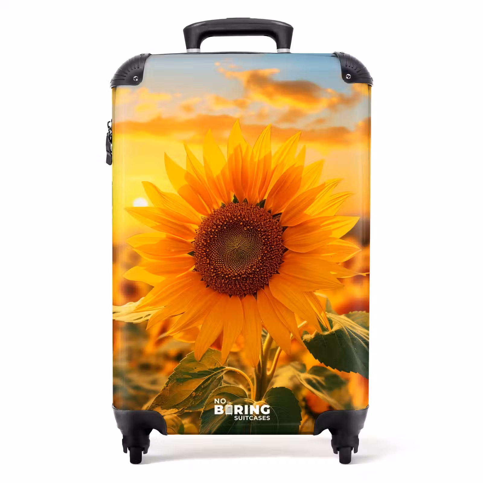 Valise - Tournesol jaune au coucher du soleil — 1