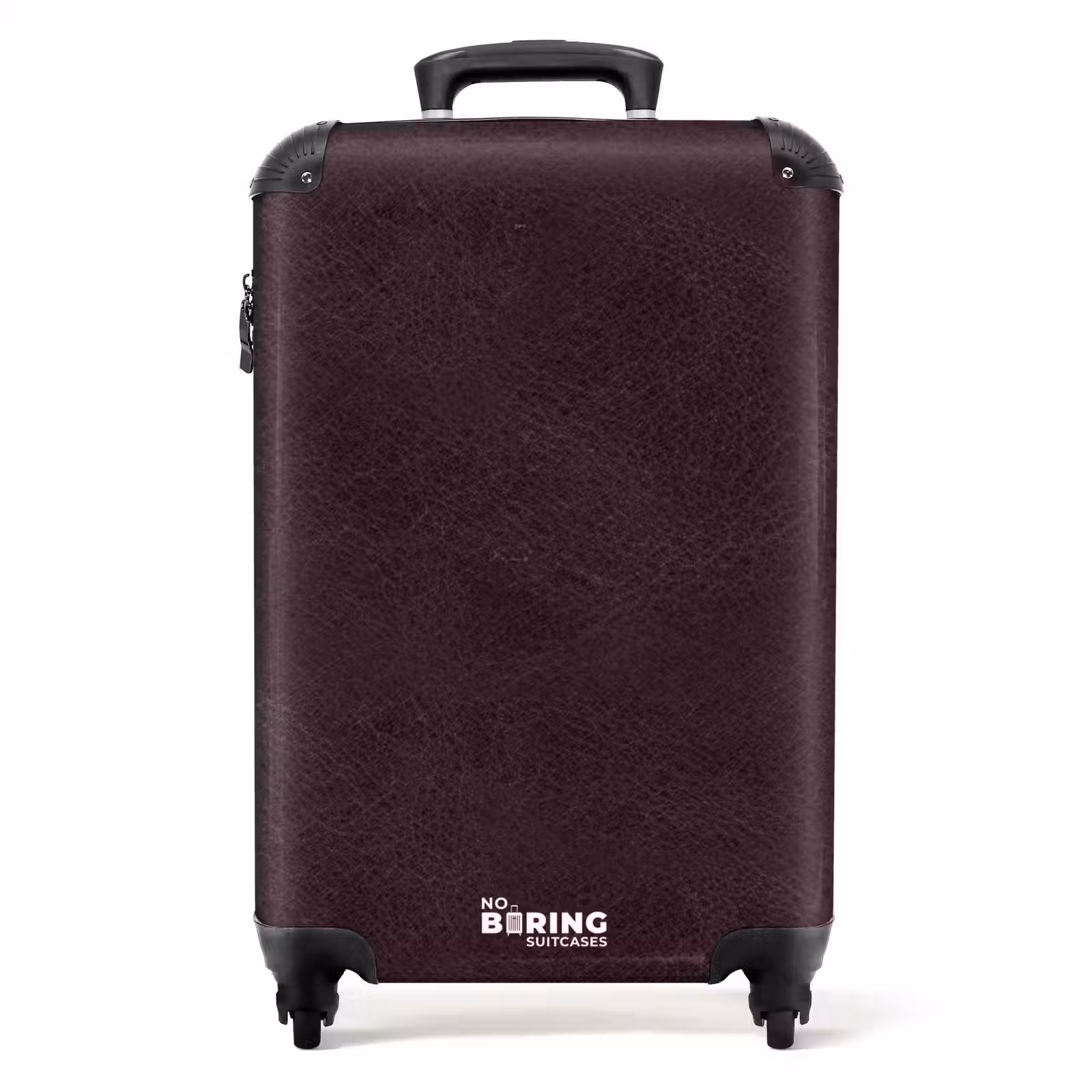 Valise - Cuir rouge bordeaux — 1