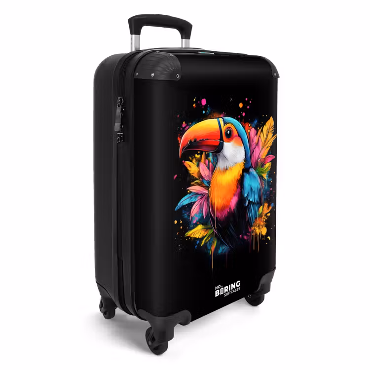 Valise - Toucan avec feuilles tropicales — 2