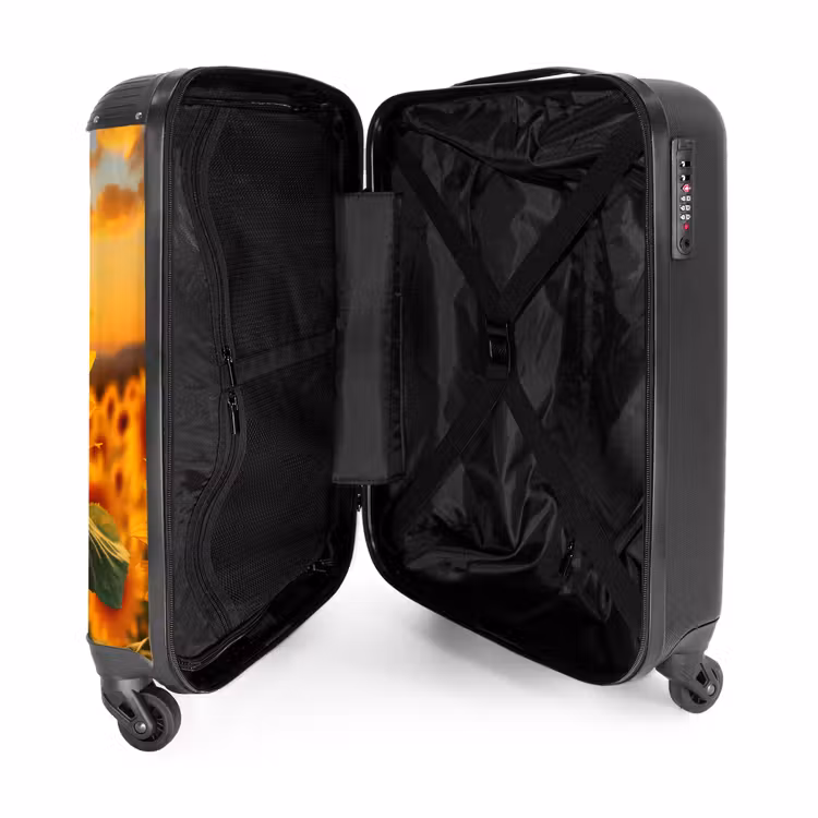 Valise - Tournesol jaune au coucher du soleil — 4