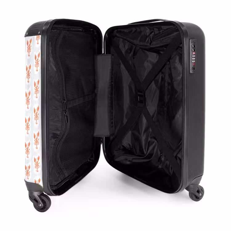 Valise - Kreeft met strepen patroon blauw — 4