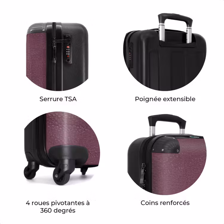 Valise - Cuir de veau violet — 7