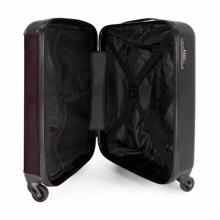 Valise - Cuir rouge bordeaux — 4