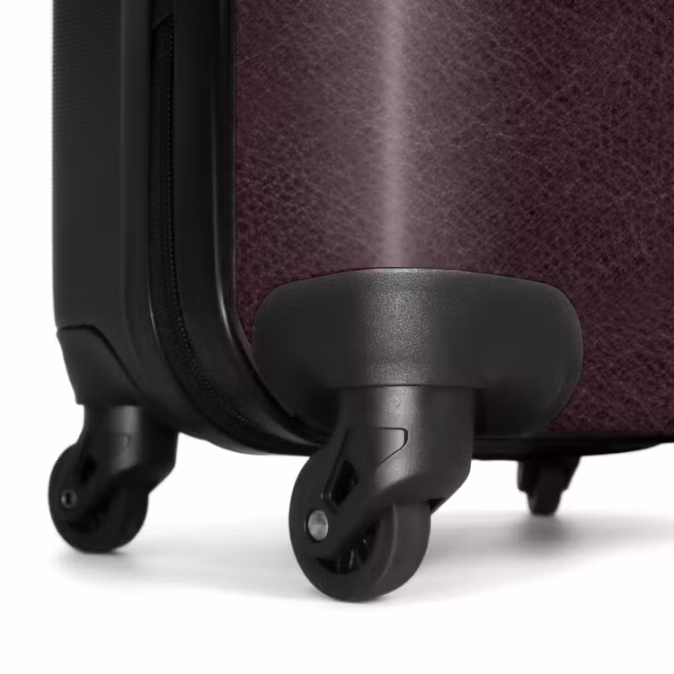 Valise - Cuir rouge bordeaux — 6