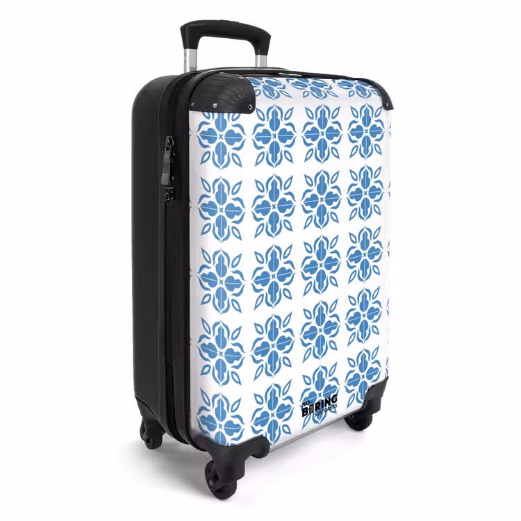 Valise - Zomer tegel print blauw — 2