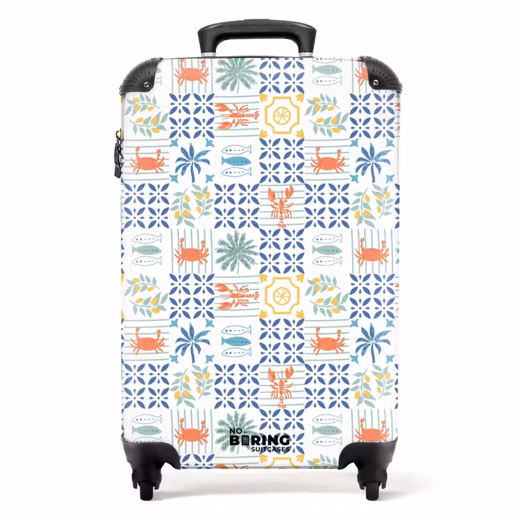 Valise - Zomer tegel patroon kleurrijk — 1
