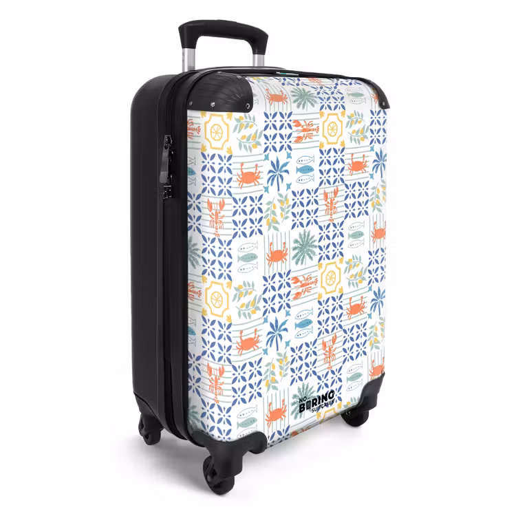 Valise - Zomer tegel patroon kleurrijk — 2