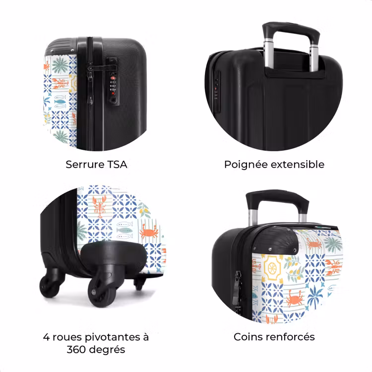 Valise - Zomer tegel patroon kleurrijk — 7