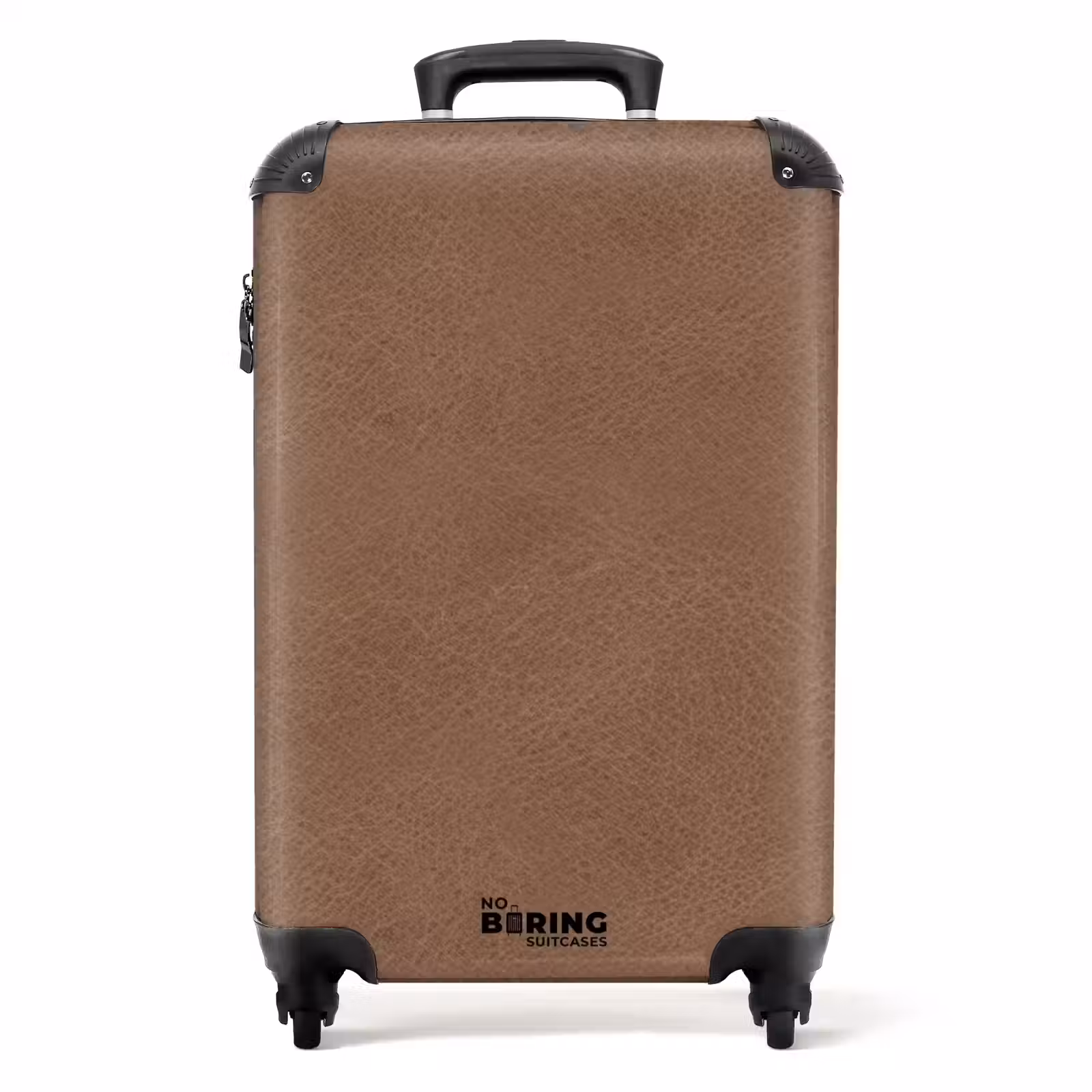 Valise - Aspect cuir marron clair — 1