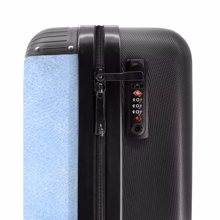 Valise - Aspect cuir bleu clair — 5