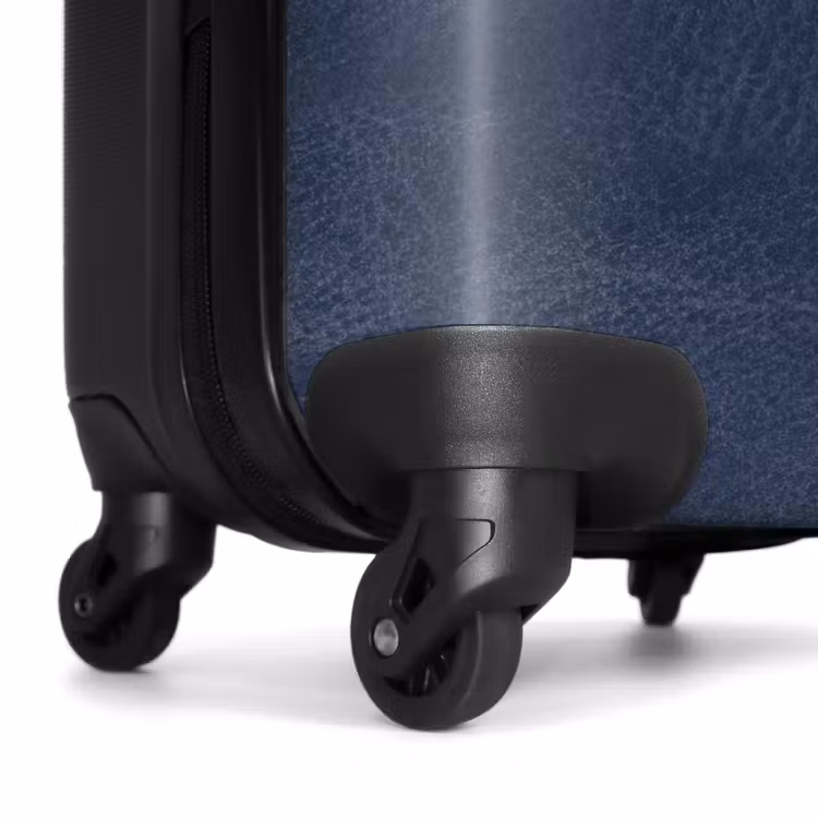 Valise - Aspect cuir bleu foncé — 6