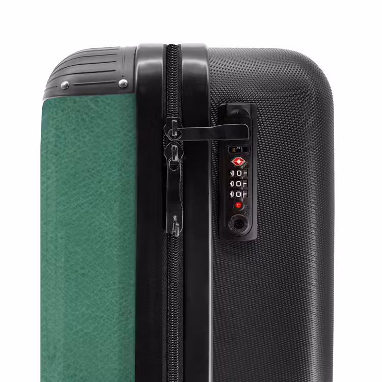 Valise - Aspect cuir bleu vert — 5