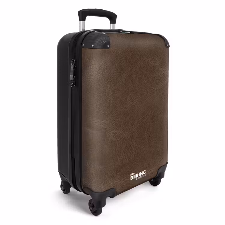 Valise - Aspect cuir brun foncé — 2