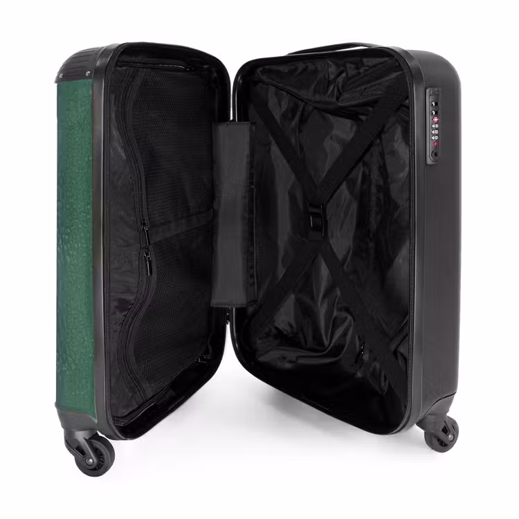 Valise - Aspect cuir de couleur verte — 4